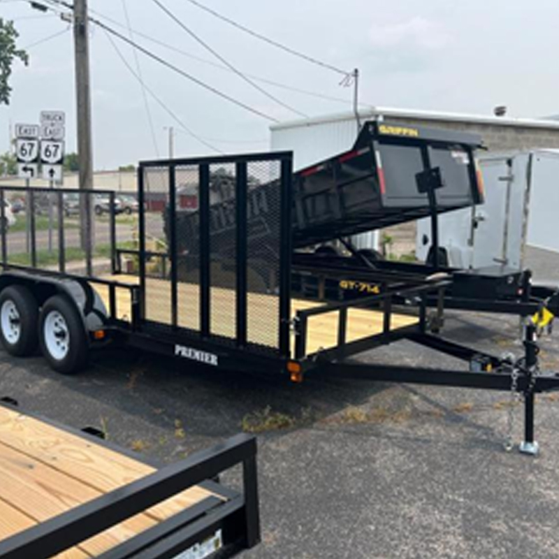 Versatile landscape trailers available at Stanford Trailers