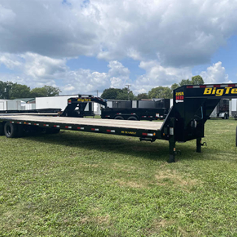 Heavy-duty gooseneck trailers at Stanford Trailers
