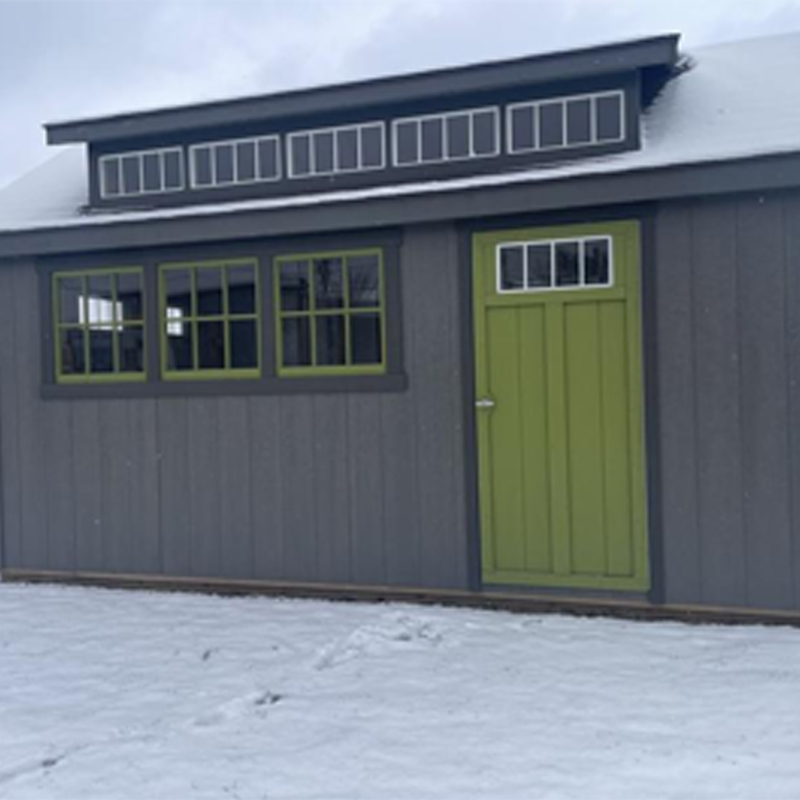 Outdoor storage sheds available at Stanford Trailers