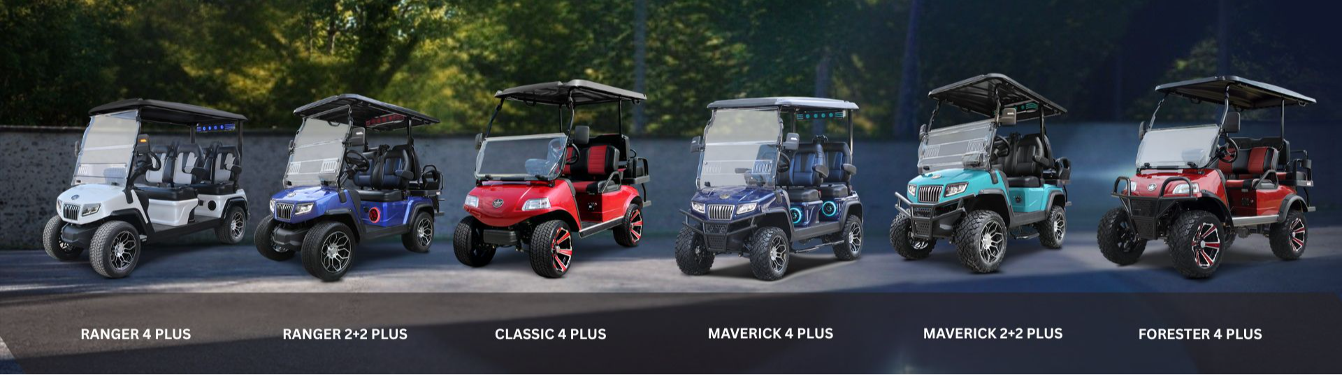 Evolution electric golf carts for sale at Stanford Trailers