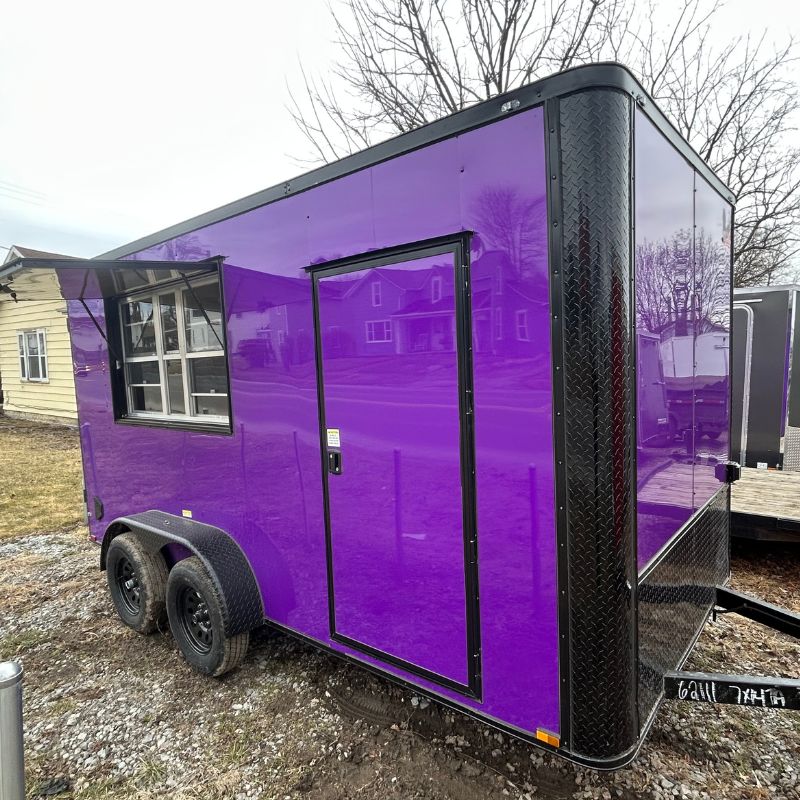 Large selection of concession trailers at Stanford Trailers