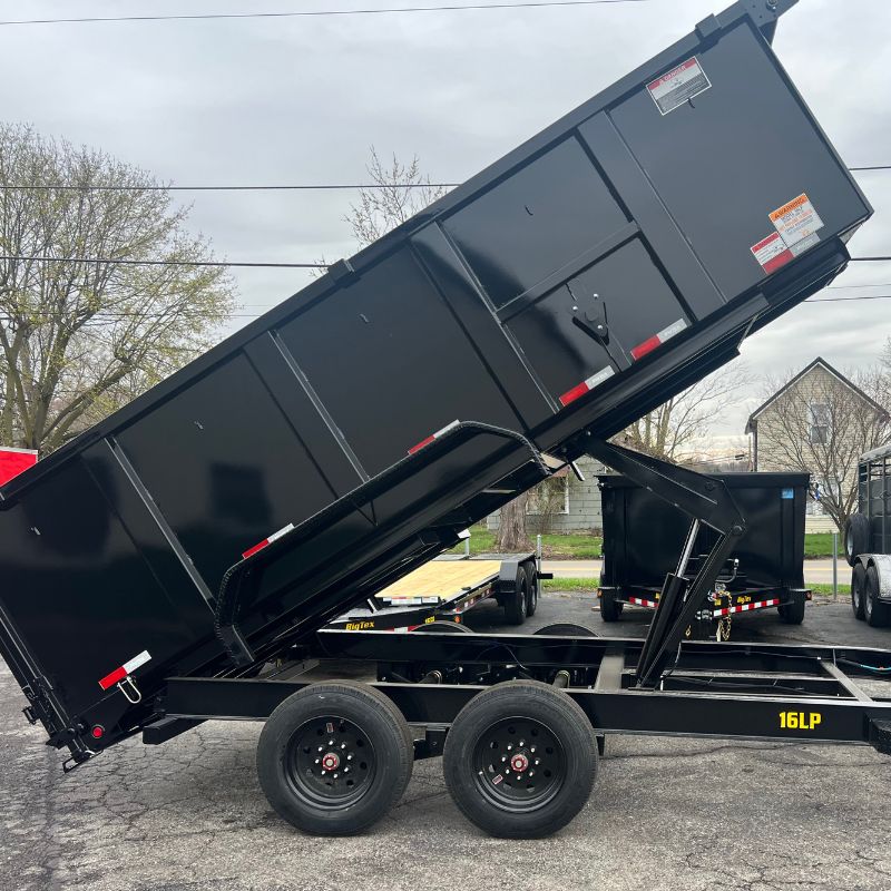 Selection of heavy-duty dump trailers at Stanford Trailers