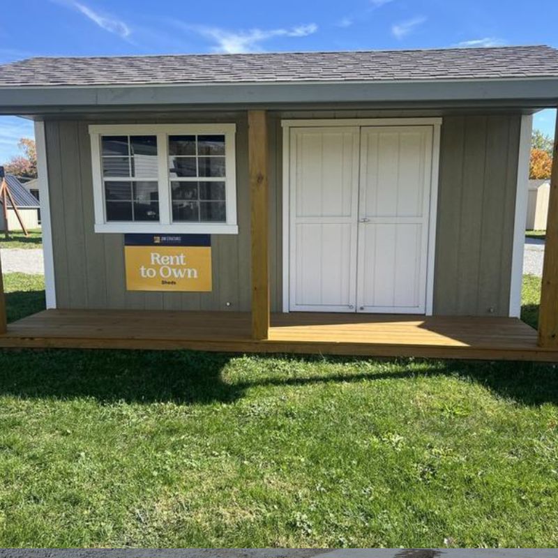 Outdoor storage sheds available at Stanford Trailers